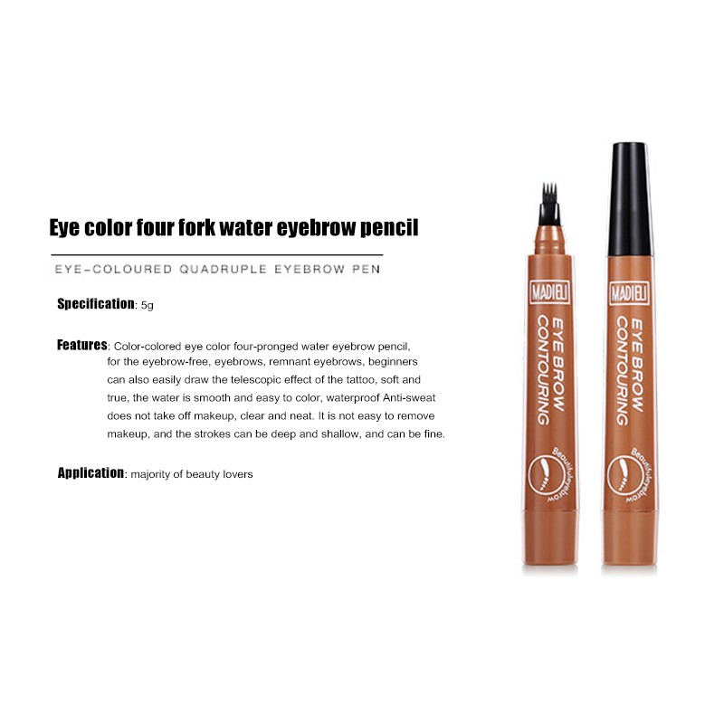 [Hàng mới về] Bút kẻ chân mày dạng phẩy sợi Madieli tạo được đường nét mỏng tinh tế lâu trôi | BigBuy360 - bigbuy360.vn