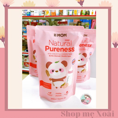 Túi nước rửa bình sữa K-mom Hàn Quốc 500ml cho bé (Shop mẹ Xoài nhập từ NPP Ánh Dương)