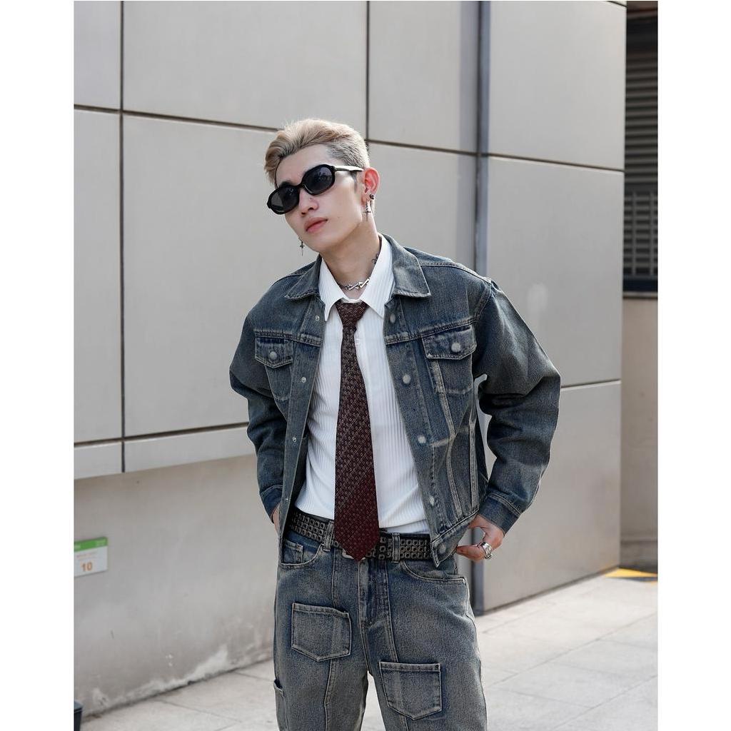 Áo Khoác Galvin Jacket Jean Denim LJIN K0641 Cá Tính Thời Thượng
