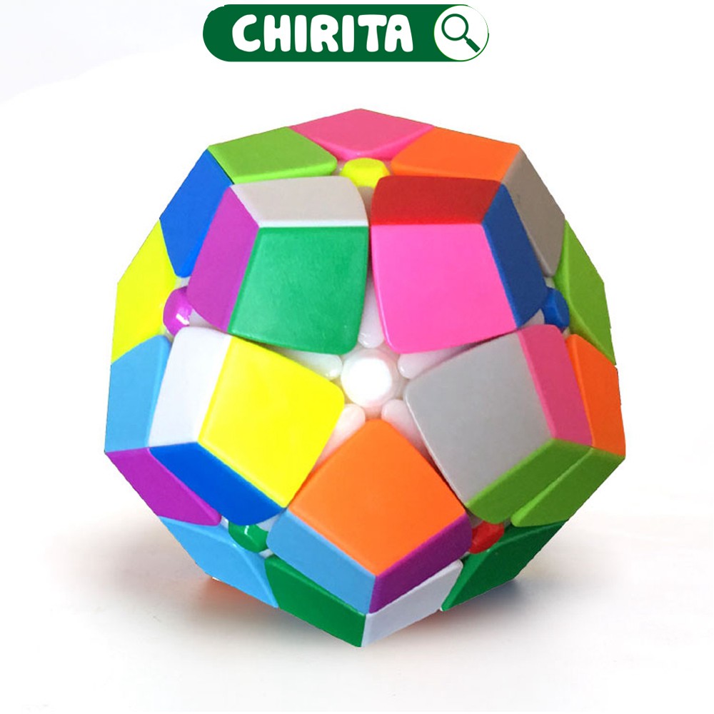 Rubik MEGAMINX 2x2 KHÔNG VIỀN - Rubik Biến Thể, Khối rubik Trơn Mượt, Đồ Chơi Trẻ Em CHIRITA