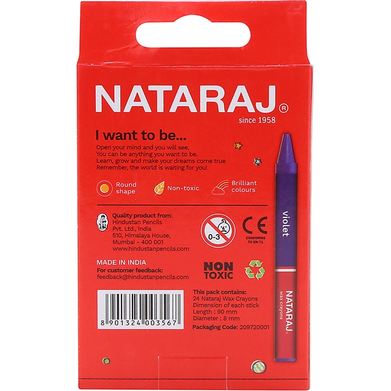 Bút Sáp NATARAJ 400356 - 24 Màu