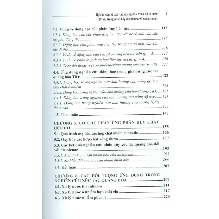 Sách - Nghiên Cứu Về Xúc Tác Quang Hóa Trong Xử Lý Nước (Ví Dụ Trong Phân Hủy Diclofenac Và Sulcotrione) (Bìa Cứng)