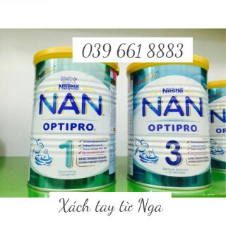 (DATE 5/2020 ) SỮA NAN NGA Nội Địa  400g XÁCH TAY CHUẨN  các Số 1,2,3