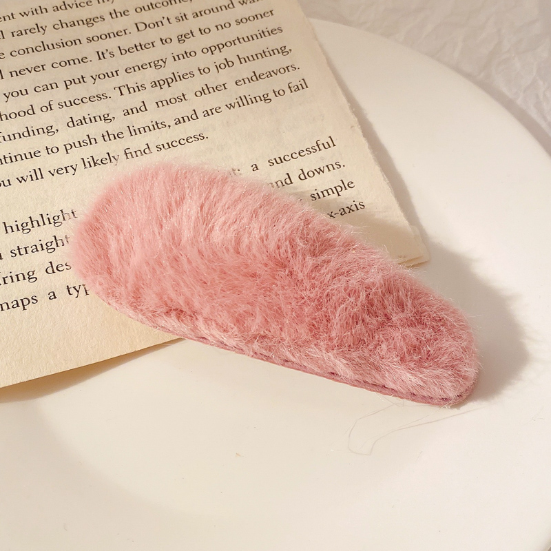 Kẹp Tóc Lông Cừu Xinh Xắn Đáng Yêu Phong Cách Hàn Quốc Cho Nữ