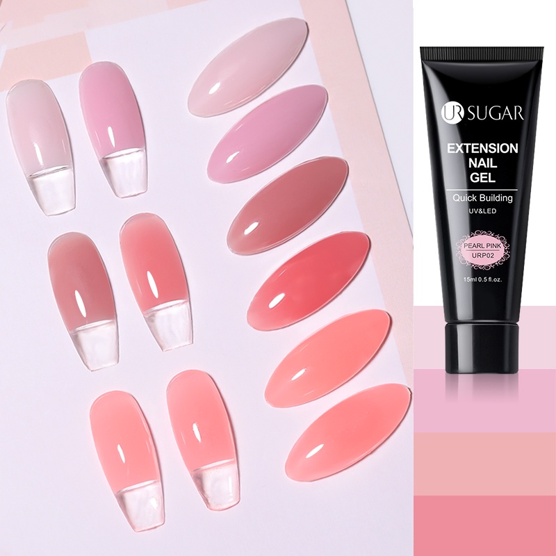 Gel sơn đắp nối móng tay UR SUGAR 39 màu sắc tùy chọn 15ml