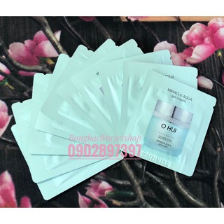 10 Gói Kem Dưỡng OHUI Cấp Nước Dưỡng Ẩm Dành Riêng Cho Da Dầu Nhờn, Nhạy Cảm Ohui Miracle Aqua Gel Cream