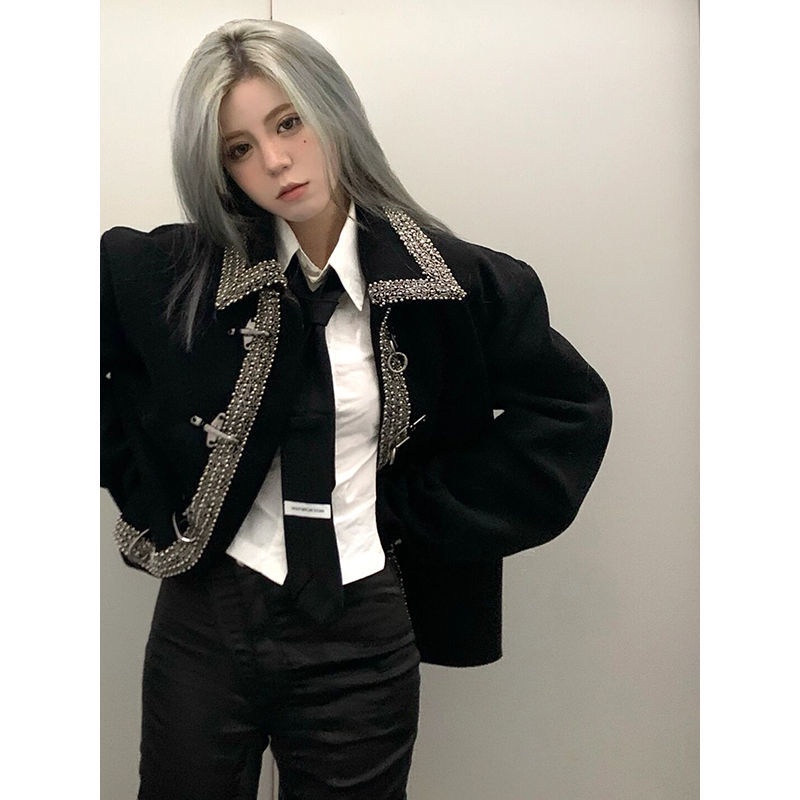 Áo khoác vest cardigan nhỏ phong cách Hepburn phương Tây mùa xuân thịnh hành 2022 cho nữ