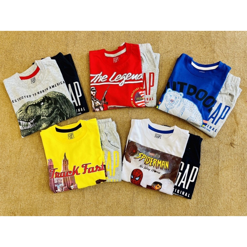 Bộ cotton dài tay bé trai size đại