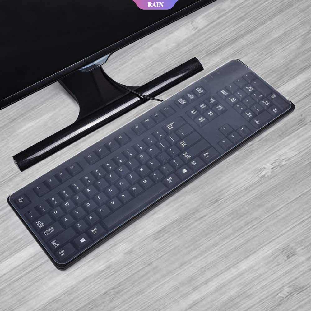 Miếng Dán Bảo Vệ Bàn Phím Máy Tính Bằng Silicon Mềm Trong Suốt Chống Thấm Nước Chống Bụi Kích Thước 17.52 &quot;X 5.51&quot;