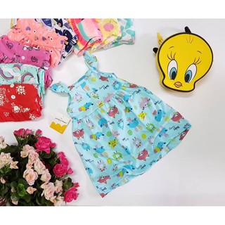 Đầm thun tay cánh tiên cho bé gái