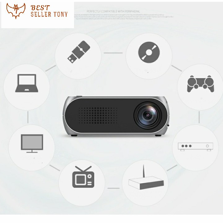 Máy chiếu mini YG320 LEd dành cho gia đình 2019