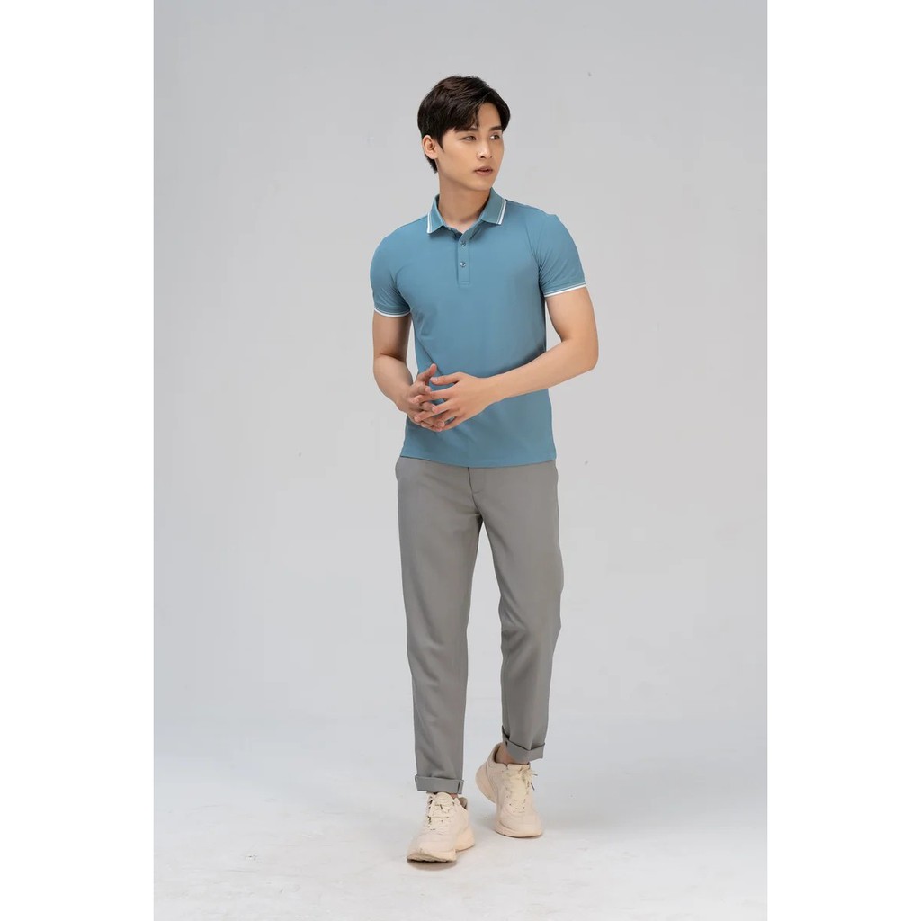 Áo Polo nam cổ bẻ phối vải Airycool Cotton xuất xịn,chuẩn form,sang trọng-lịch lãm với họa tiết bo kẻ mát,trẻ trung Yody | BigBuy360 - bigbuy360.vn