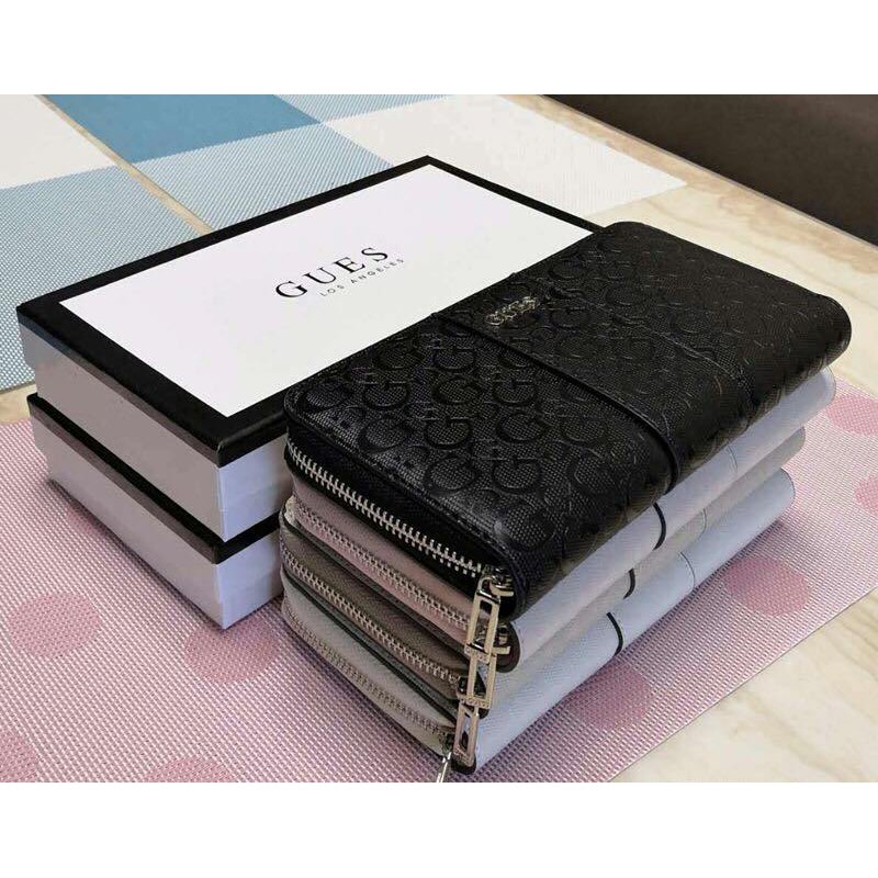 SALE Ví dài mới Guessx phong cách unisex, bóp dài