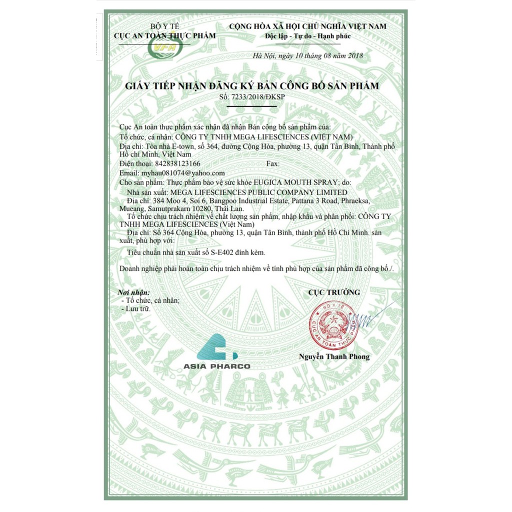 Xịt Họng Thảo Dược Giúp Giảm Ho, Viêm Họng Eugica