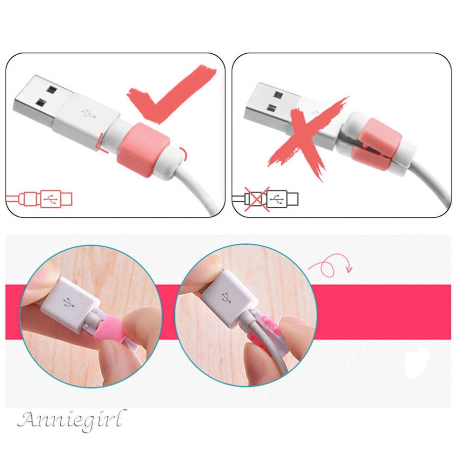 Bộ 4 dụng cụ bảo vệ dây cáp sạc USB tiện dụng