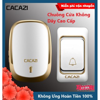 Chuông Cửa Không Dây Cao Cấp Cacazi GTS-K01 Chống Nước Có 36 Bài Nhạc Tích Hợp Sẵn - Bảo Hành 12 Tháng