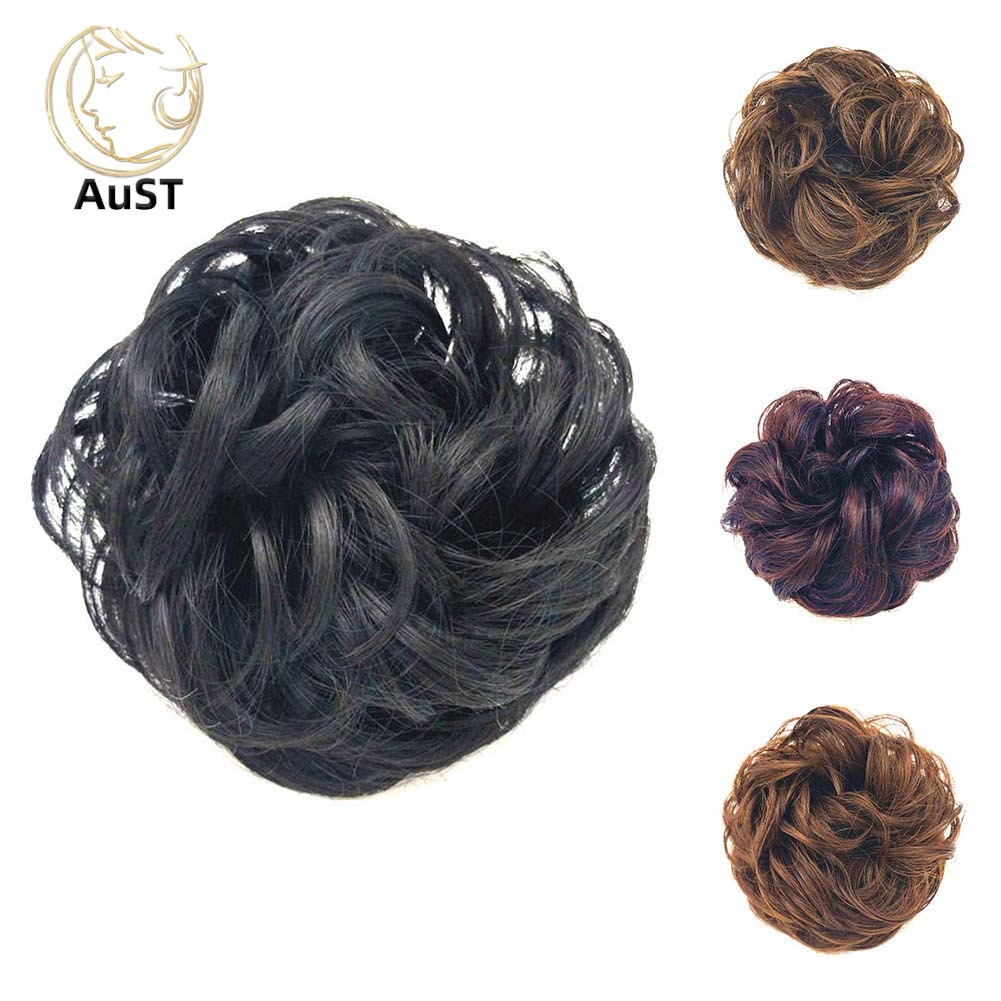 Búi Tóc Giả Uốn Xoăn Gợn Sóng Cho Nữ