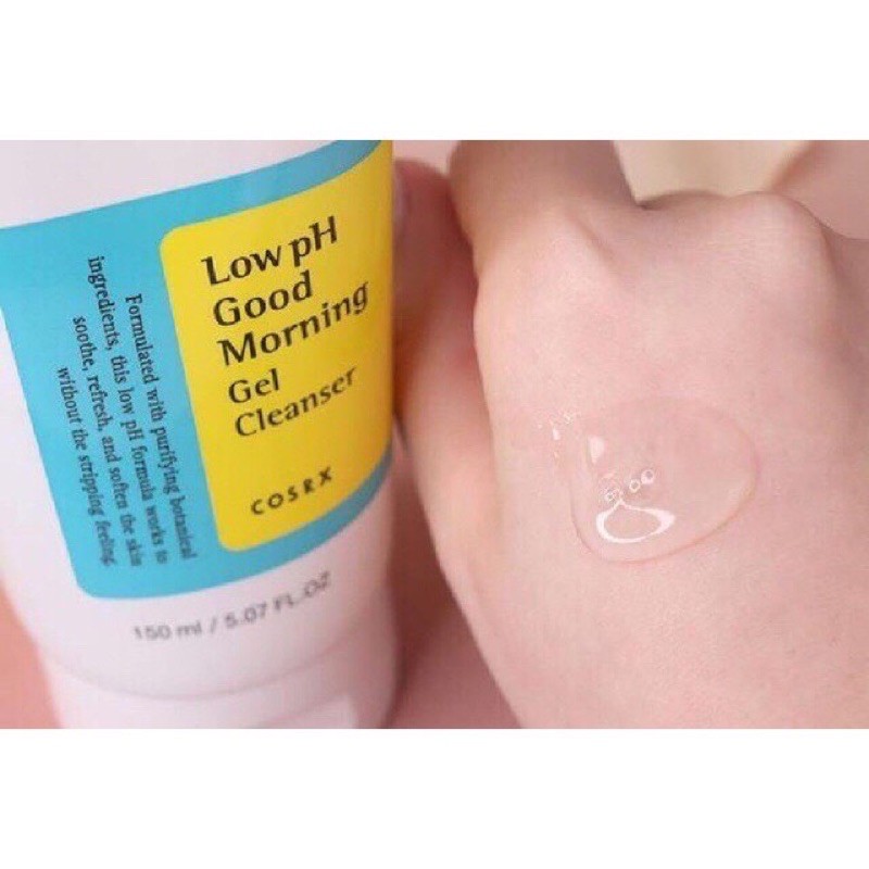 Sữa rửa mặt COSRX Low pH Good Mỏning gel cleanser cho da dầu mụn nhạy cảm