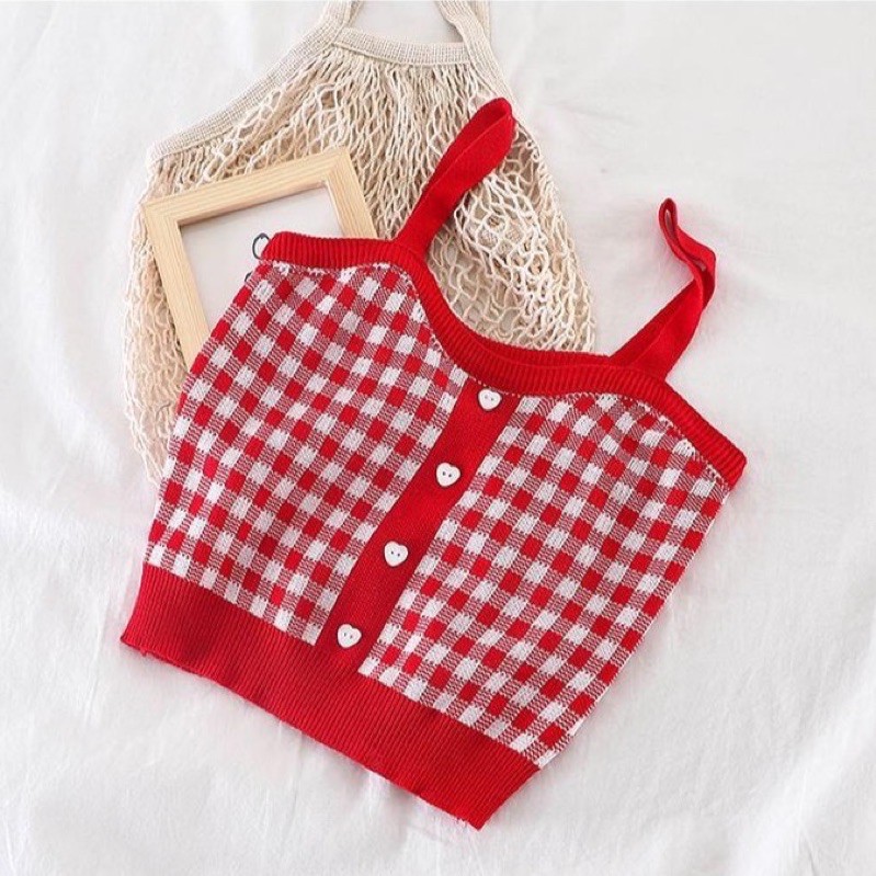 Crotop len kẻ caro cúc trái tim [HÀNG TẠM HẾT - SAU 7 NGÀY VỀ LẠI] | BigBuy360 - bigbuy360.vn