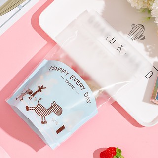 (Set 10 túi) Túi Zip bánh kẹo happy every day