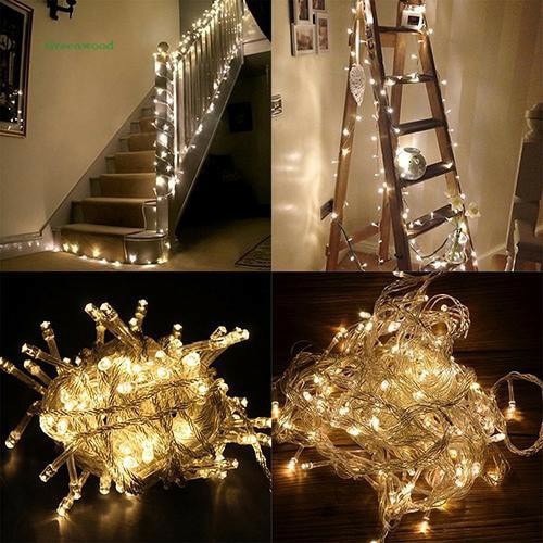 Bộ Dây Đèn Led 70 Bóng Đèn, 10 Mét Trang Trí Noel Lễ Giáng Sinh Cắm Điện