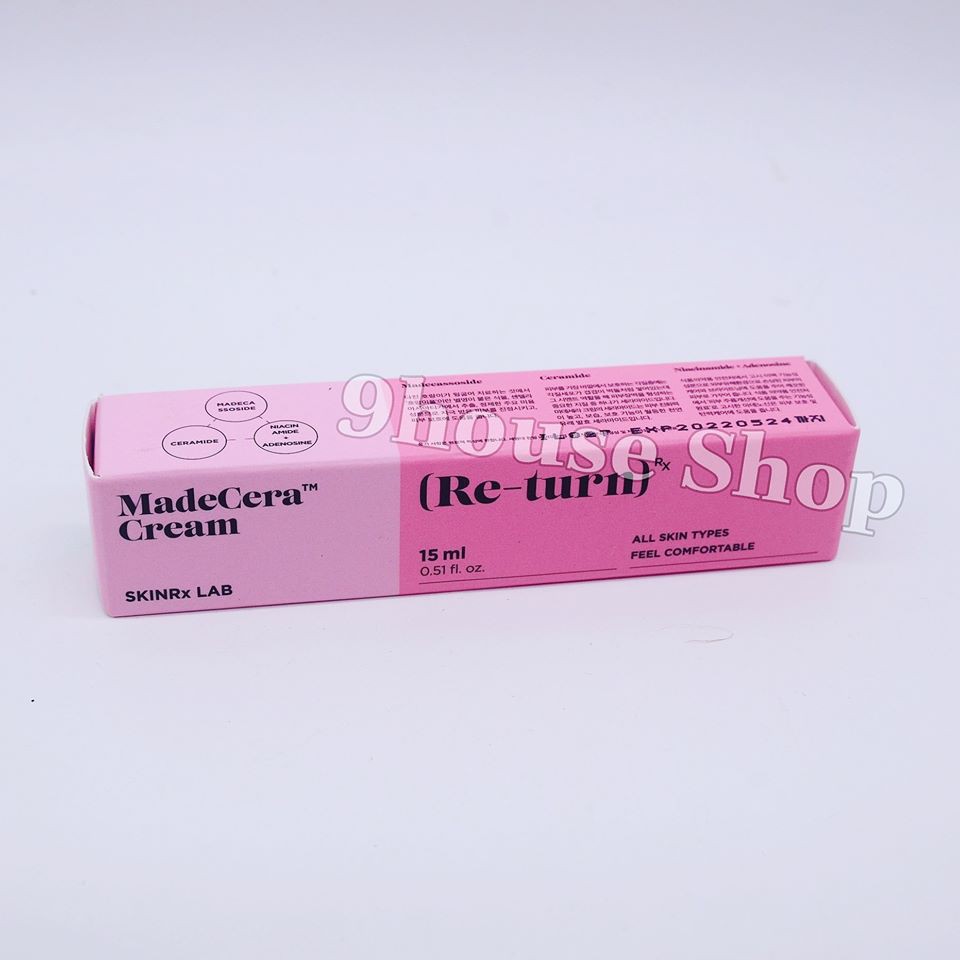 (8/2022) 01 Tuýp Kem Dưỡng Phục Hồi Skinrx Lab Madecera Re-turn Cream 15ml