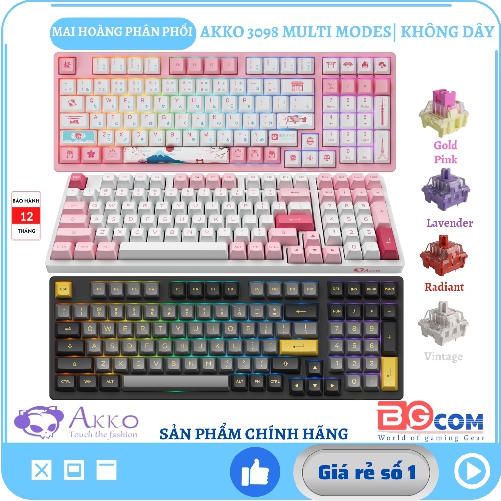 Bàn phím cơ AKKO 3098 Multi-modes