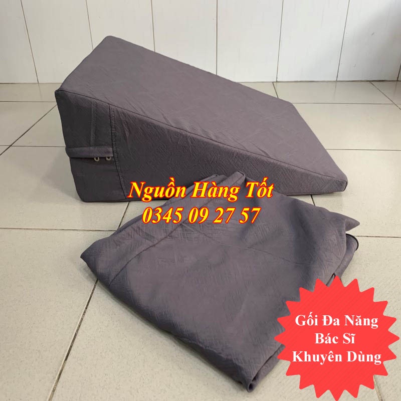 Gối Chống Trào Ngược Dạ Dày Ợ Nóng HARU 60x60x26cm - BH 12 Tháng