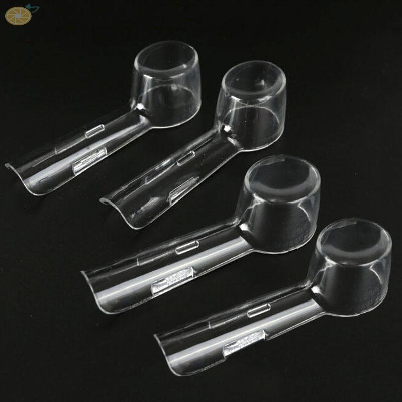 2 dụng cụ bọc đầu bàn chải đánh răng trong suốt Braun Oral-B 6*2*2cm