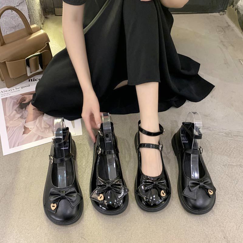 Giày Da Mềm Thiết Kế Cỡ Nhỏ Phong Cách Lolita Anh Quốc Cao Cấp Dành Cho Nữ | BigBuy360 - bigbuy360.vn