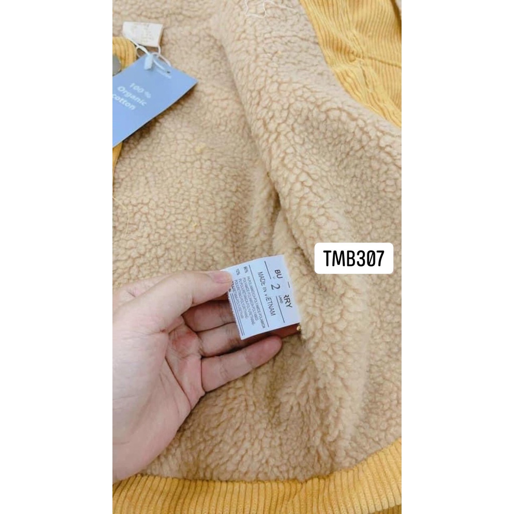 TMB307 - ÁO KHOÁC NHUNG VÀNG