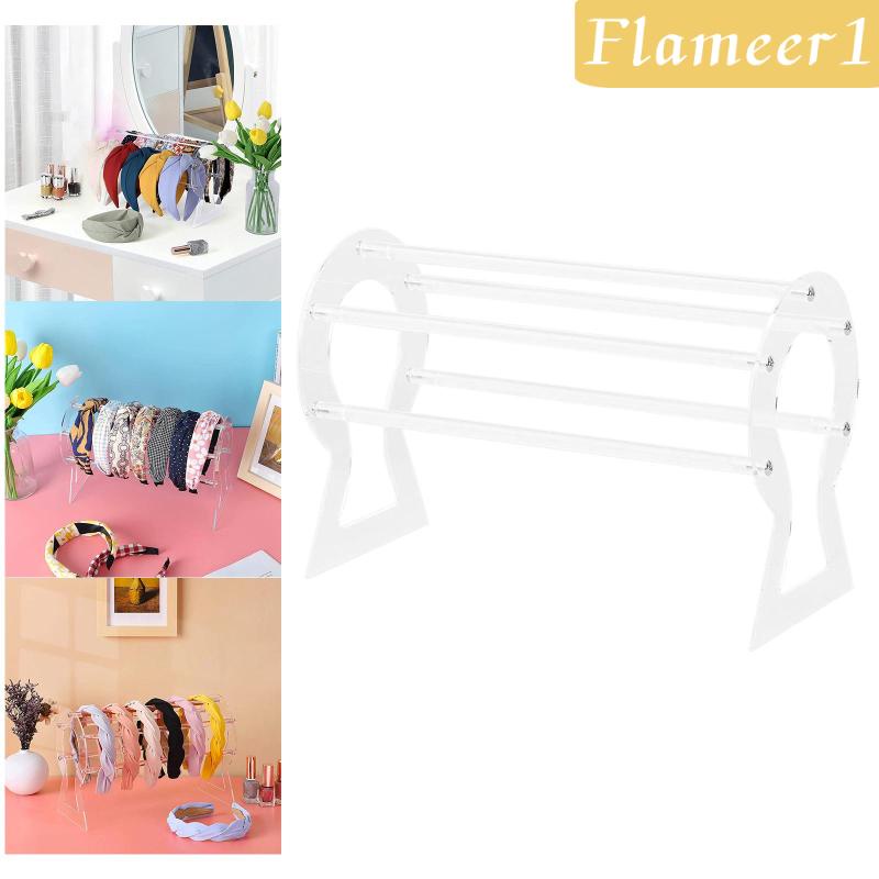 Giá Đỡ Trưng Bày Dây Buộc Tóc Bằng Acrylic Trong Suốt Flameameer1