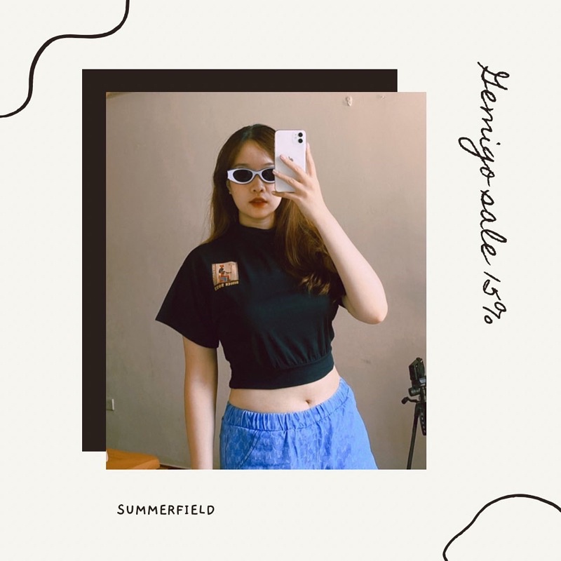 Croptop cổ cao Gemigo ❤️‍🔥