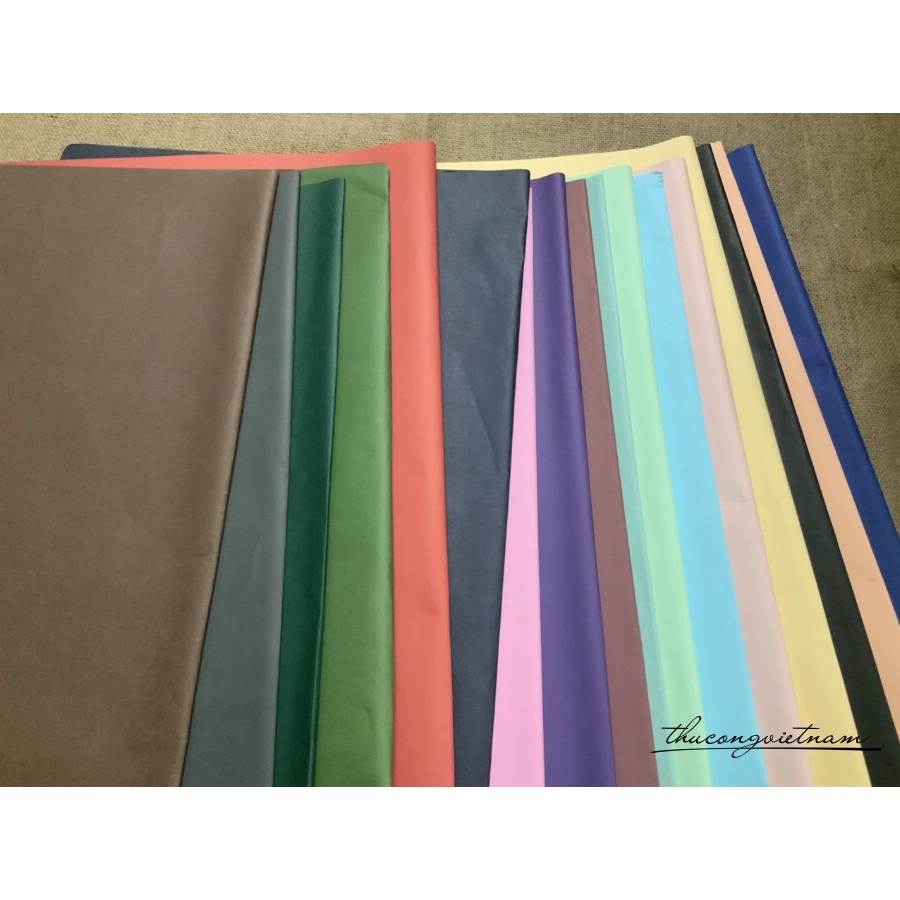 Giấy trơn gói quà, bó hoa 50*70cm