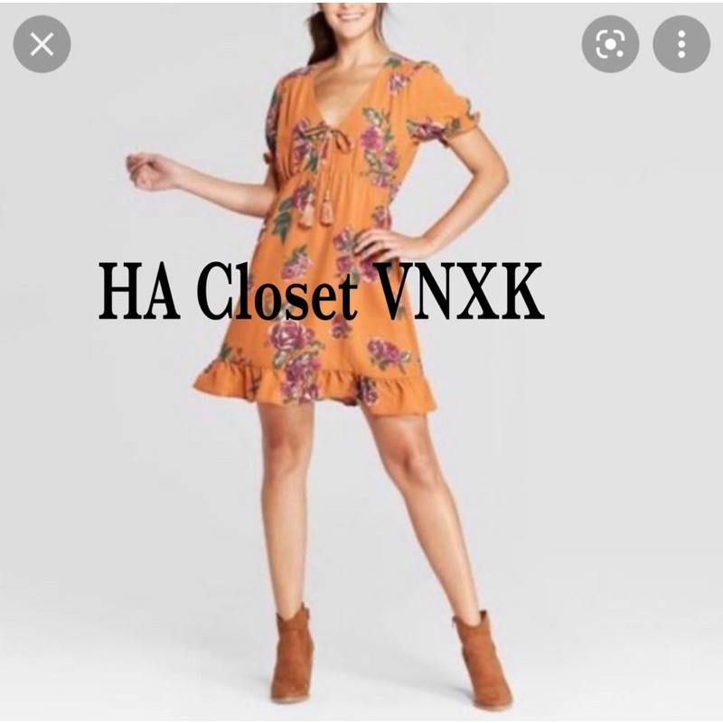 Đầm Voan Hoa Xuất Dư Xinh