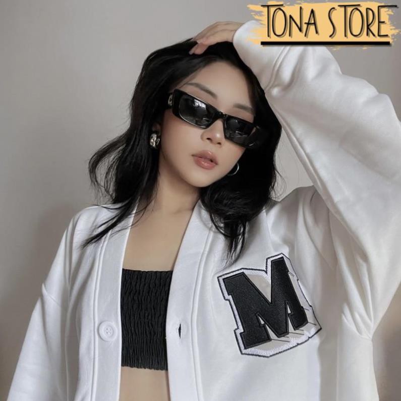 Áo cardigan nỉ bông cotton unisex dưới 85kg tonastore - Thêu logo M missout | BigBuy360 - bigbuy360.vn