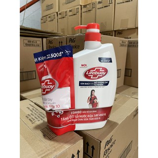 BỘ SỮA TẮM LIFEBUOY 850GBVVT (ĐỎ) TẶNG NƯỚC RỬA TAY 120G