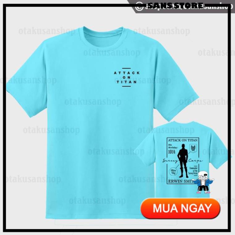 (SALE 50%) Áo phông Attack on Titan Erwin ngắn tay