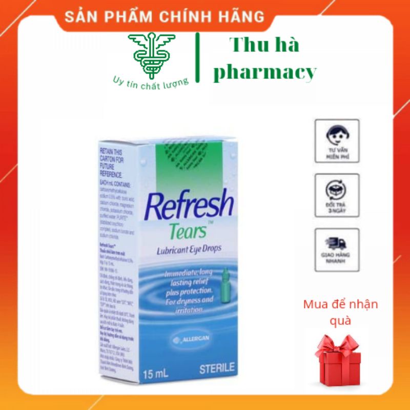 DUNG DỊCH DƯỠNG MẮT LÀM DỊU MẮT Refresh tears 15ML