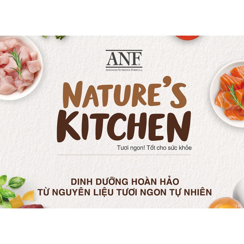 [GIÁ SỐC]  ANF - Nature's Kitchen - Hạt thực ăn cho chó mọi lứa tuổi tốt cho da và lông 2kg