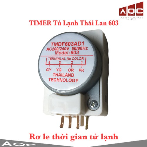 Timer tủ lạnh Thái Lan - rơ le thời gian 603