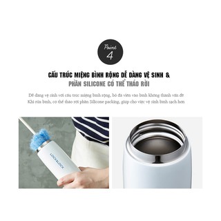 Bình Giữ Nhiệt Lock&Lock Feather Light LHC4131BKR (450ml)