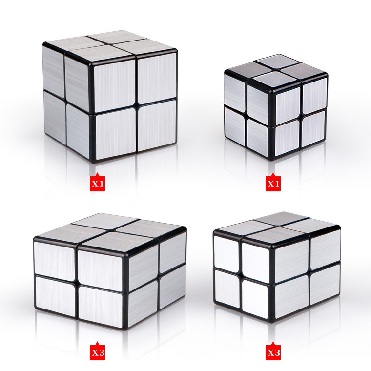 Rubik Biến Thể 222 QiYi  Mirror Cube tráng gương