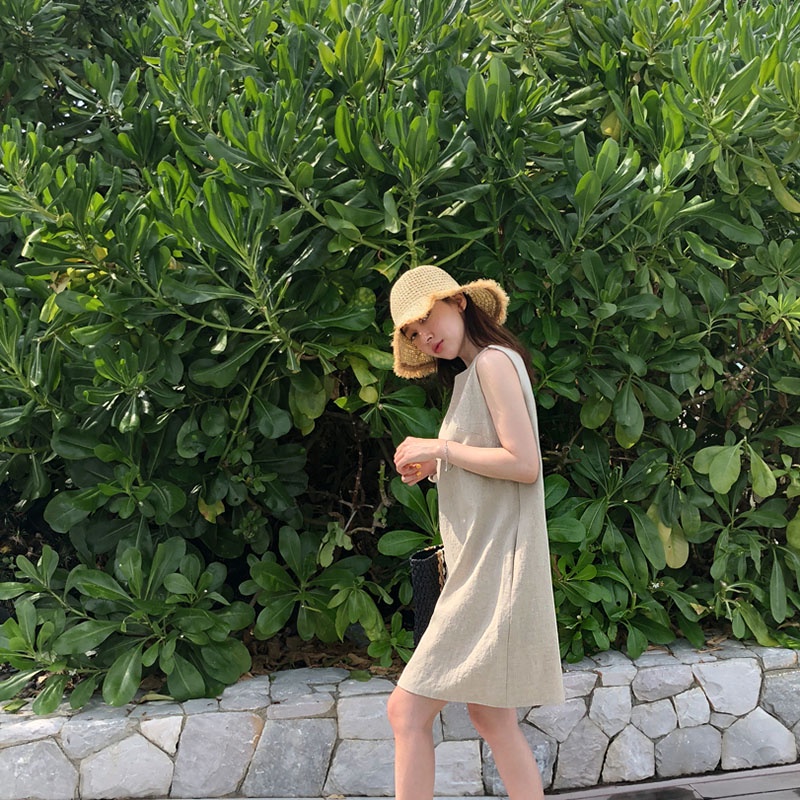 Đầm IELGY sát nách thiết kế thời trang mặc thoải mái dành cho nữ