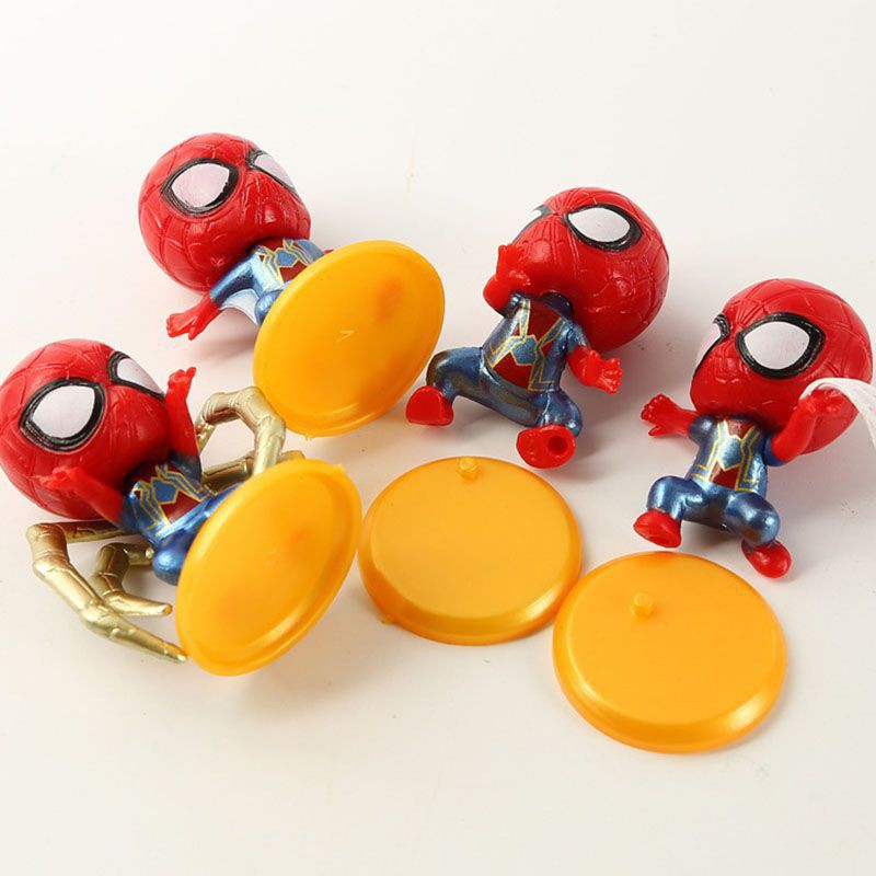 Người Nhện Spider Man Chibi nhựa nặng trang trí bàn làm việc, trang trí góc học tập, trưng bày, đồ chơi