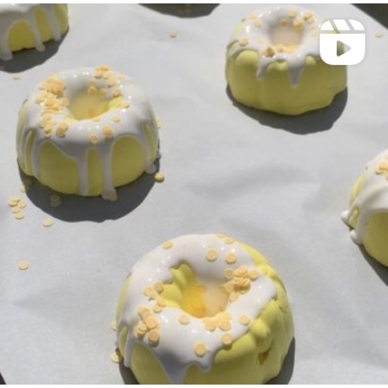 LEMON BUNDT CAKE bánh chanh -diy clay slime