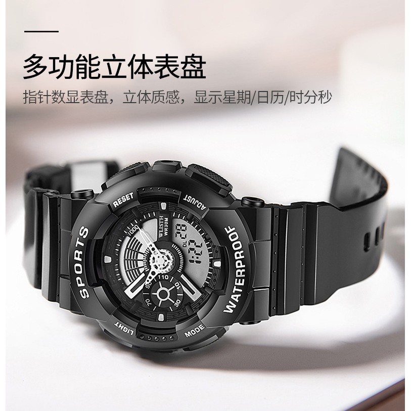 Đồng hồ điện tử, đồng hồ nam nữ học sinh unisex chính hãng WLISTH, phong cách cá tính, siêu bền, không thấm nước
