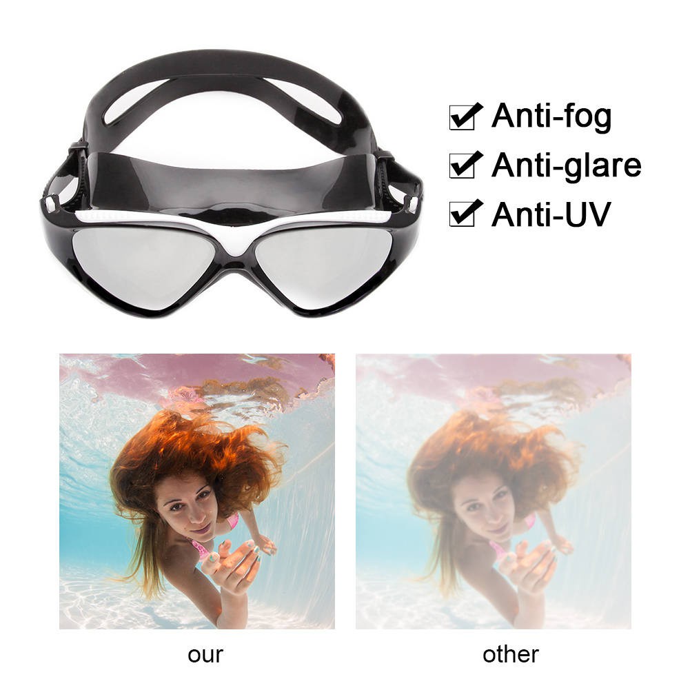 Unisex Electroplated Anti-Fog UV Protection Swimming Goggles