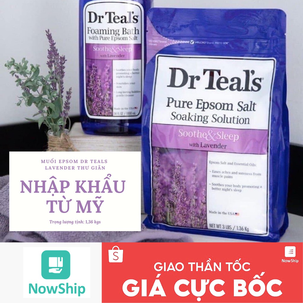 Muối Dr. Teal's 1,36 Kg EPSOM SALT