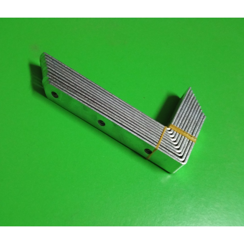 Combo 10 pad góc vuông 6 x 12cm rộng 1.5cm, chất liệu thép mạ kẽm - HV Store